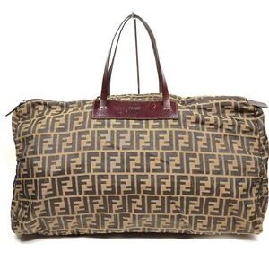 Fendi Brown and Black Zucca Bag